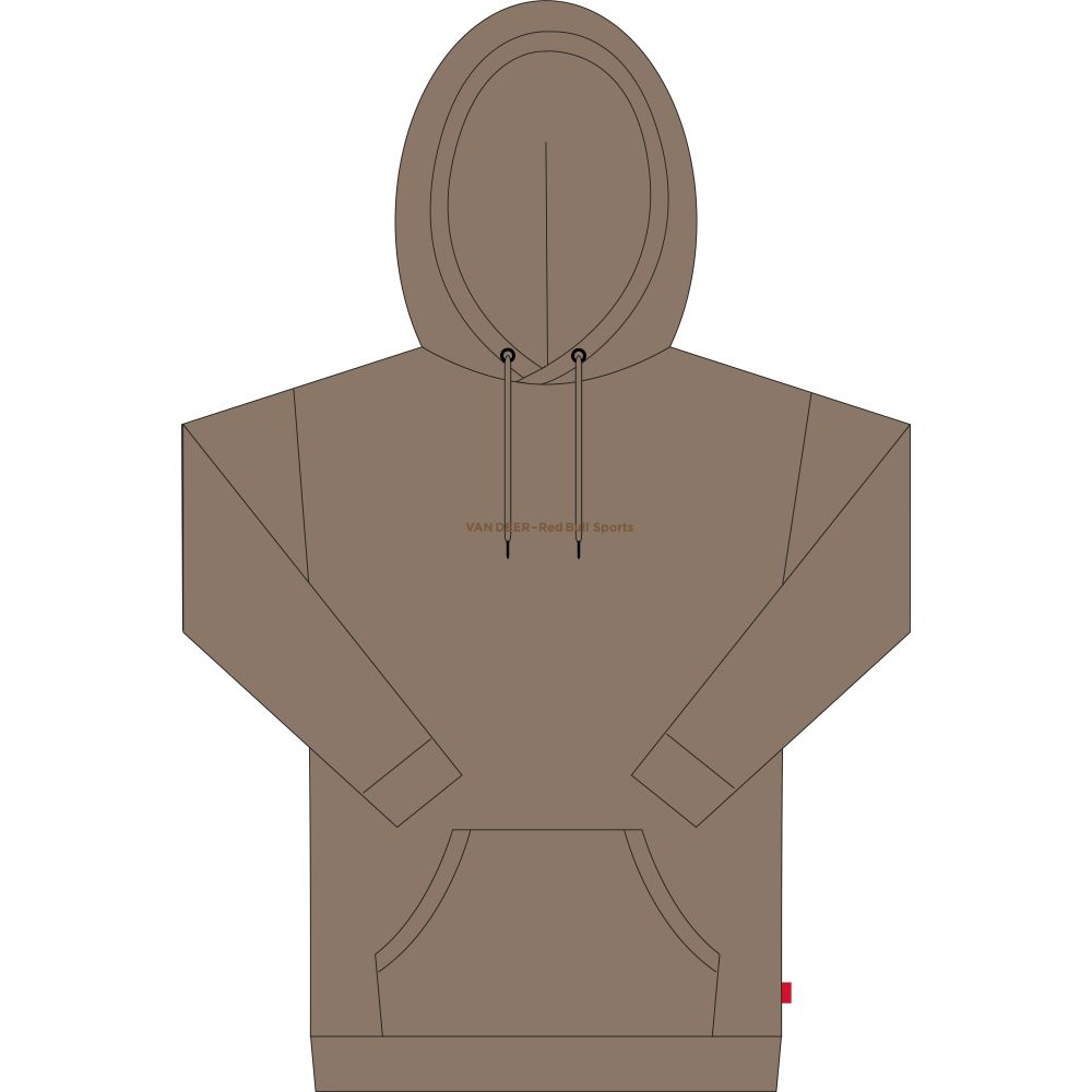 VAN DEER REDBULL SPORTS - VDRBS CASUAL HOODIE OCHER