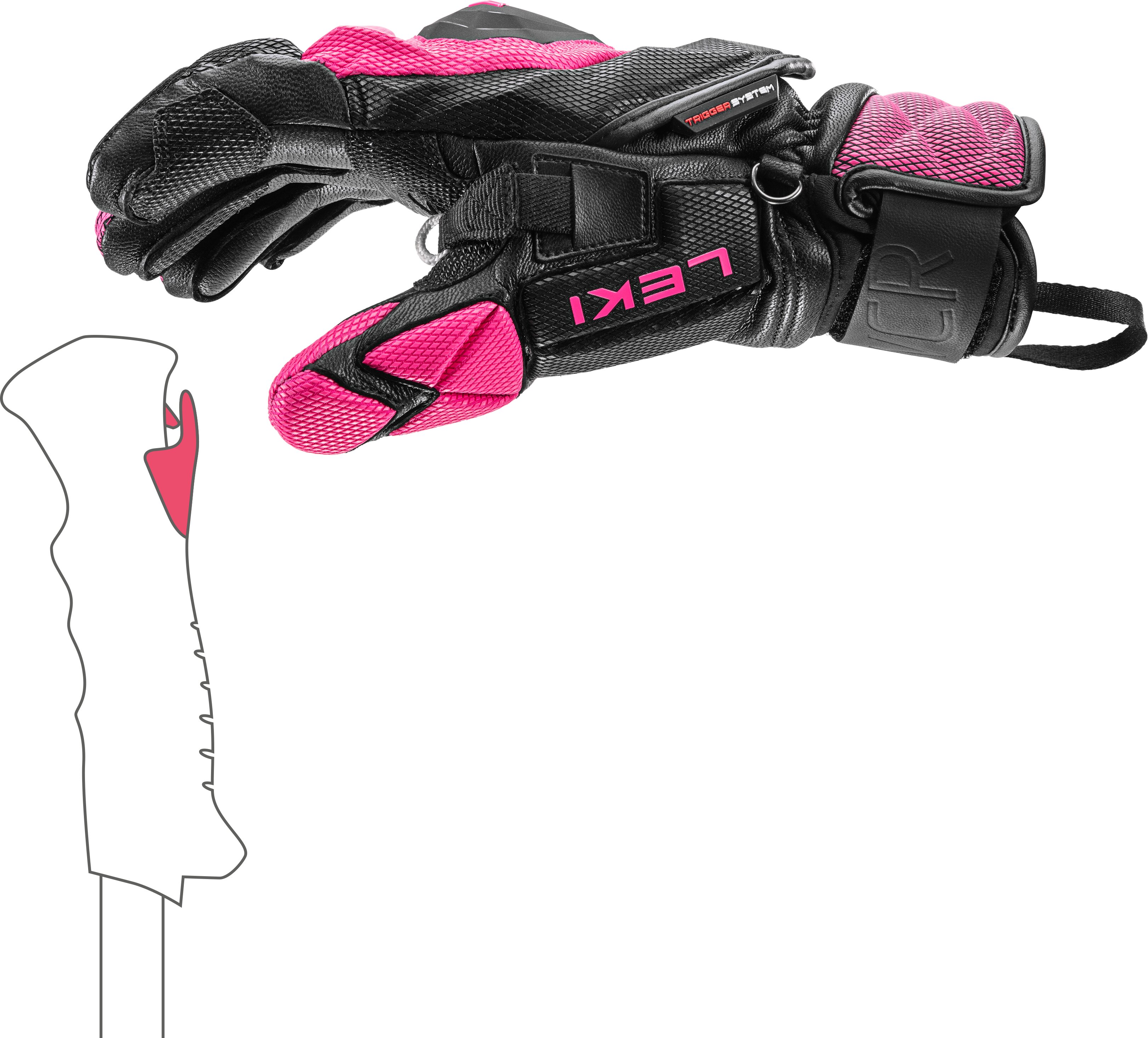 LEKI - WCR VENOM SL 3D PINK