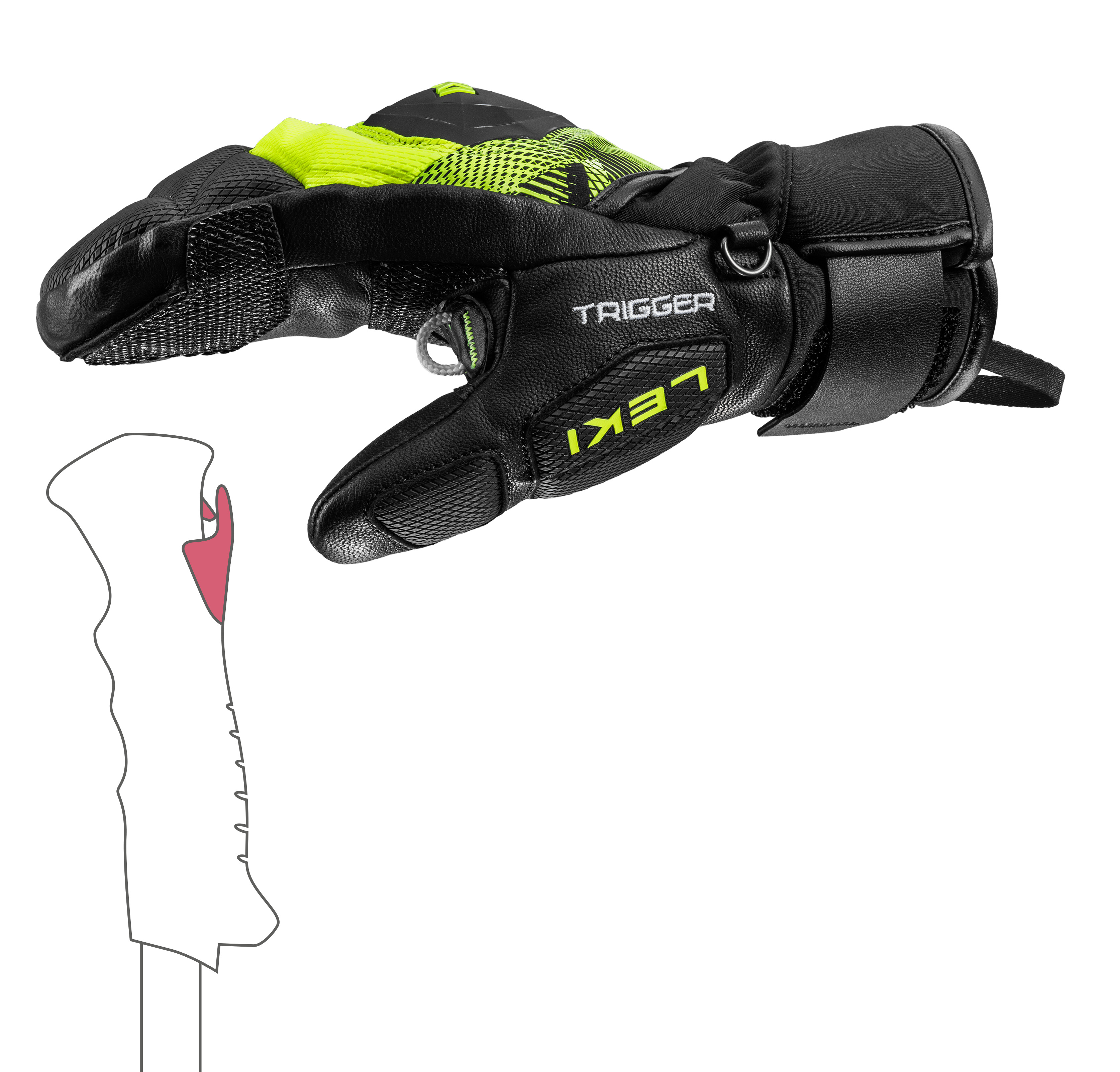 LEKI - WCR PRO TR MITT JR YELLOW
