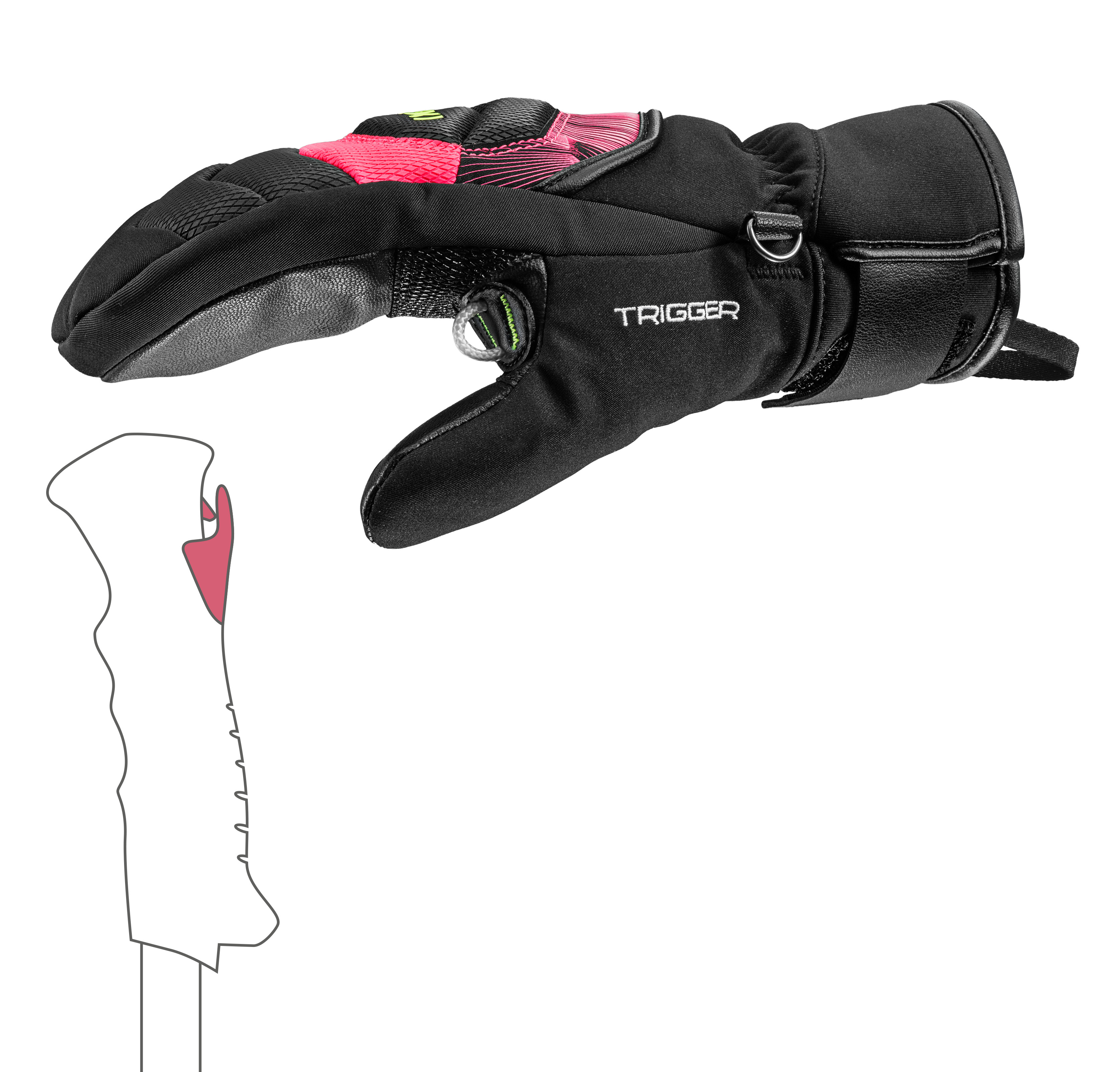 LEKI - WCR CORE TR MITT JR PINK